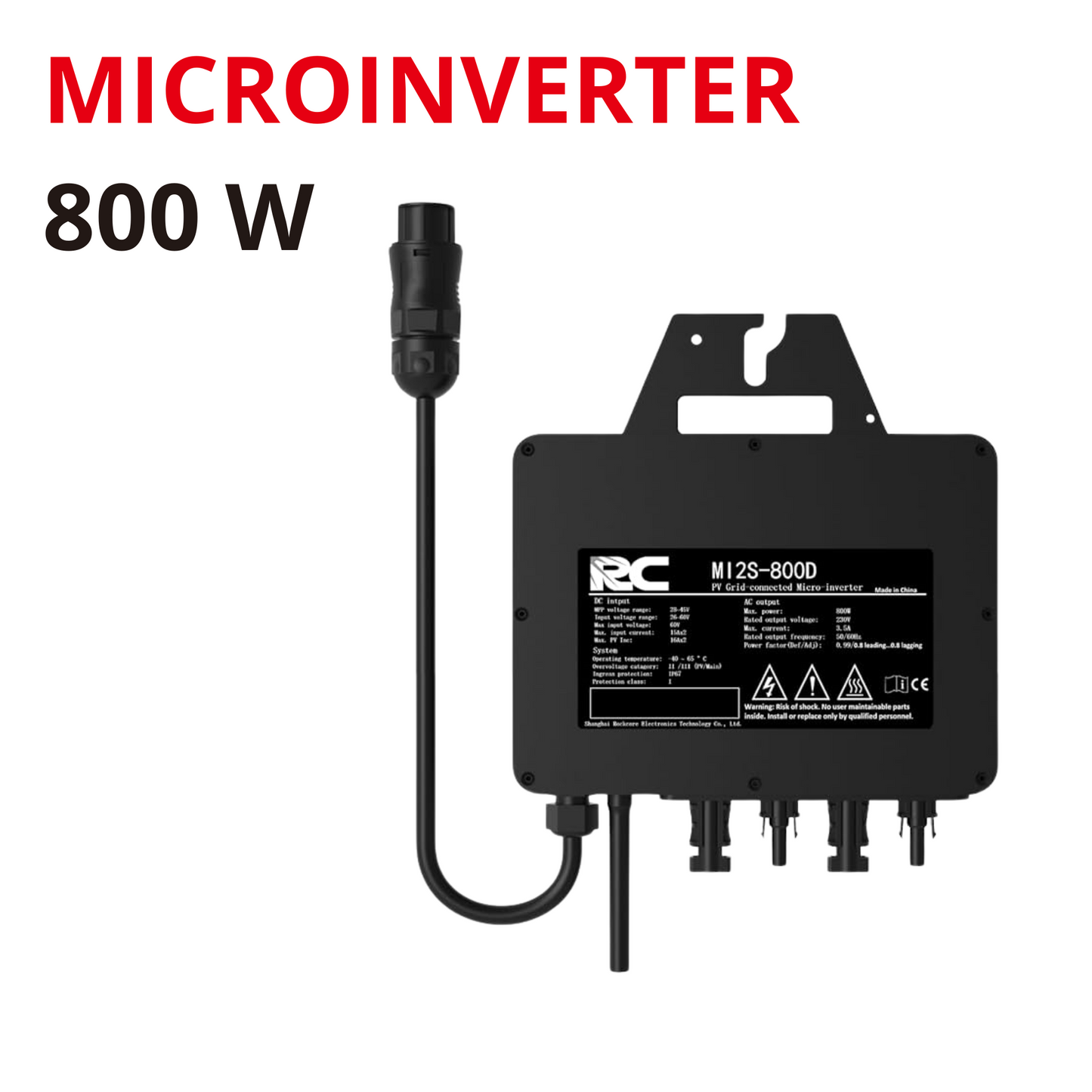 Kit Mini Fotovoltaico Balcone con Pannelli Flessibili 800 W Seraphim