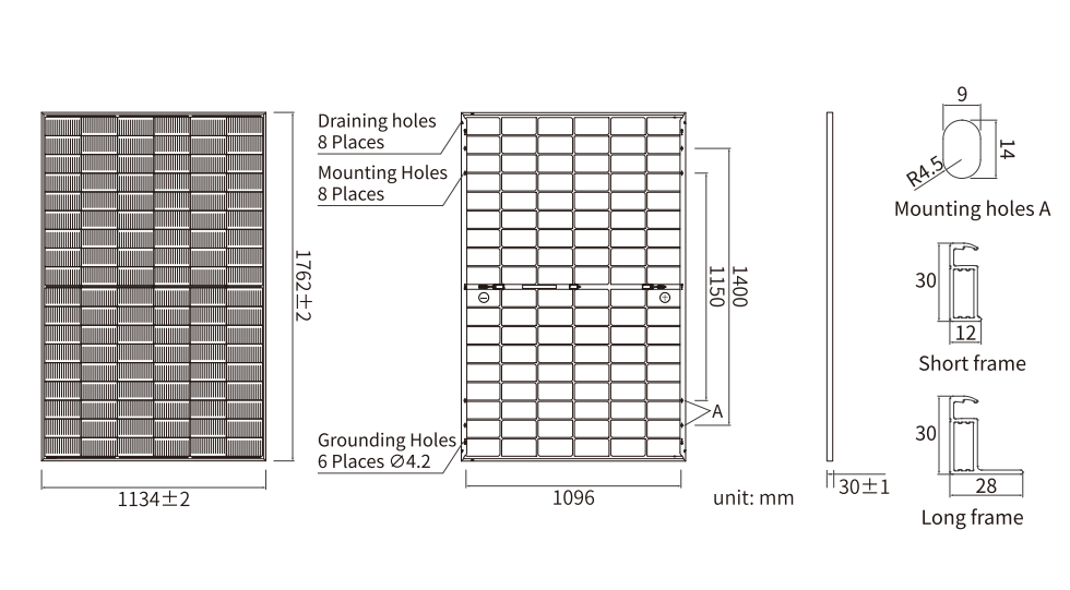 PANNELLO SOLARE 450WP JA SOLAR JAM54D40-450/LB (BF) N-type Bifacciale Doppio Vetro
