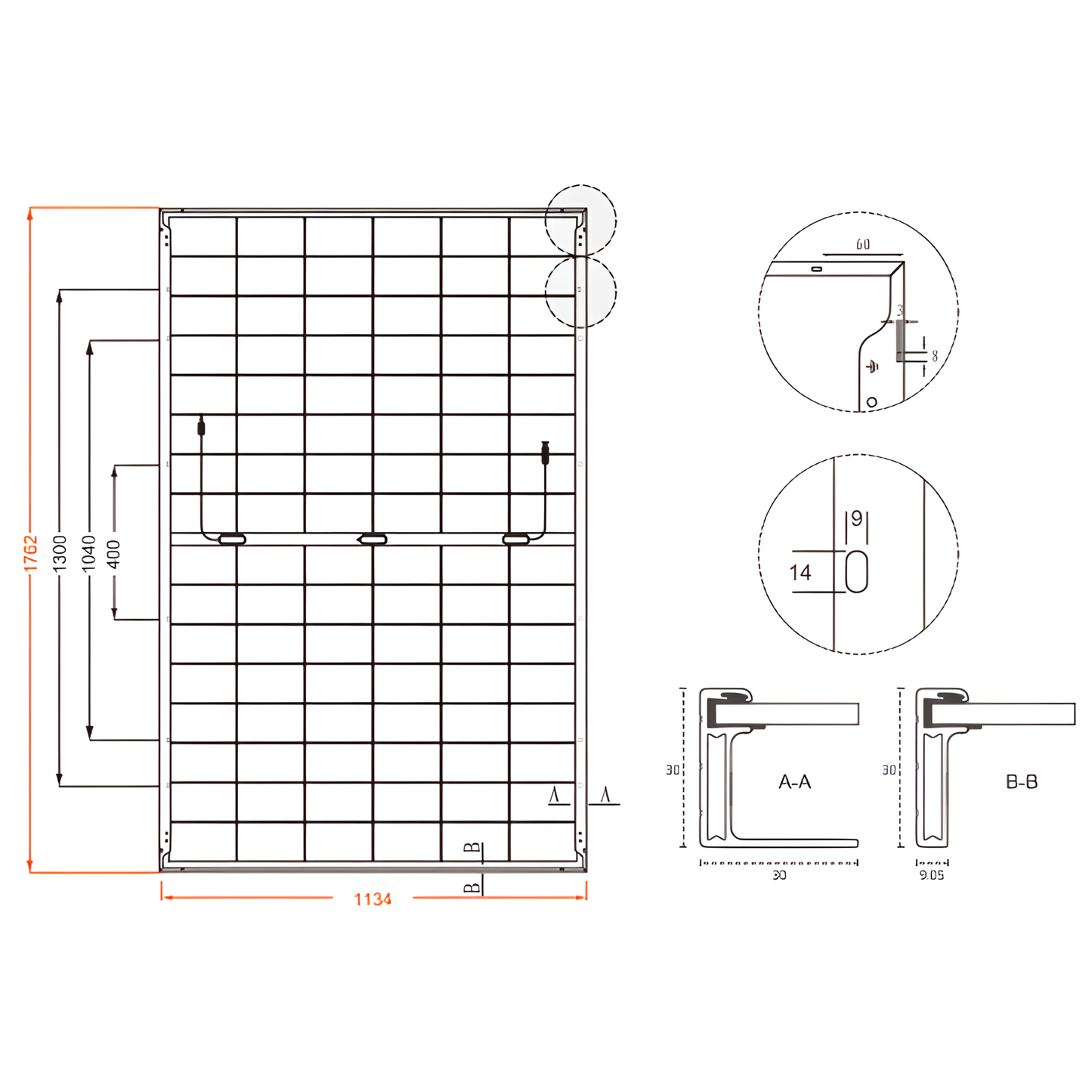 Pannello Solare Fotovoltaico 475-480W DAH Solar DHN-48Z20/DG(BW) N-Type Bifacciale Doppio Vetro Full Black