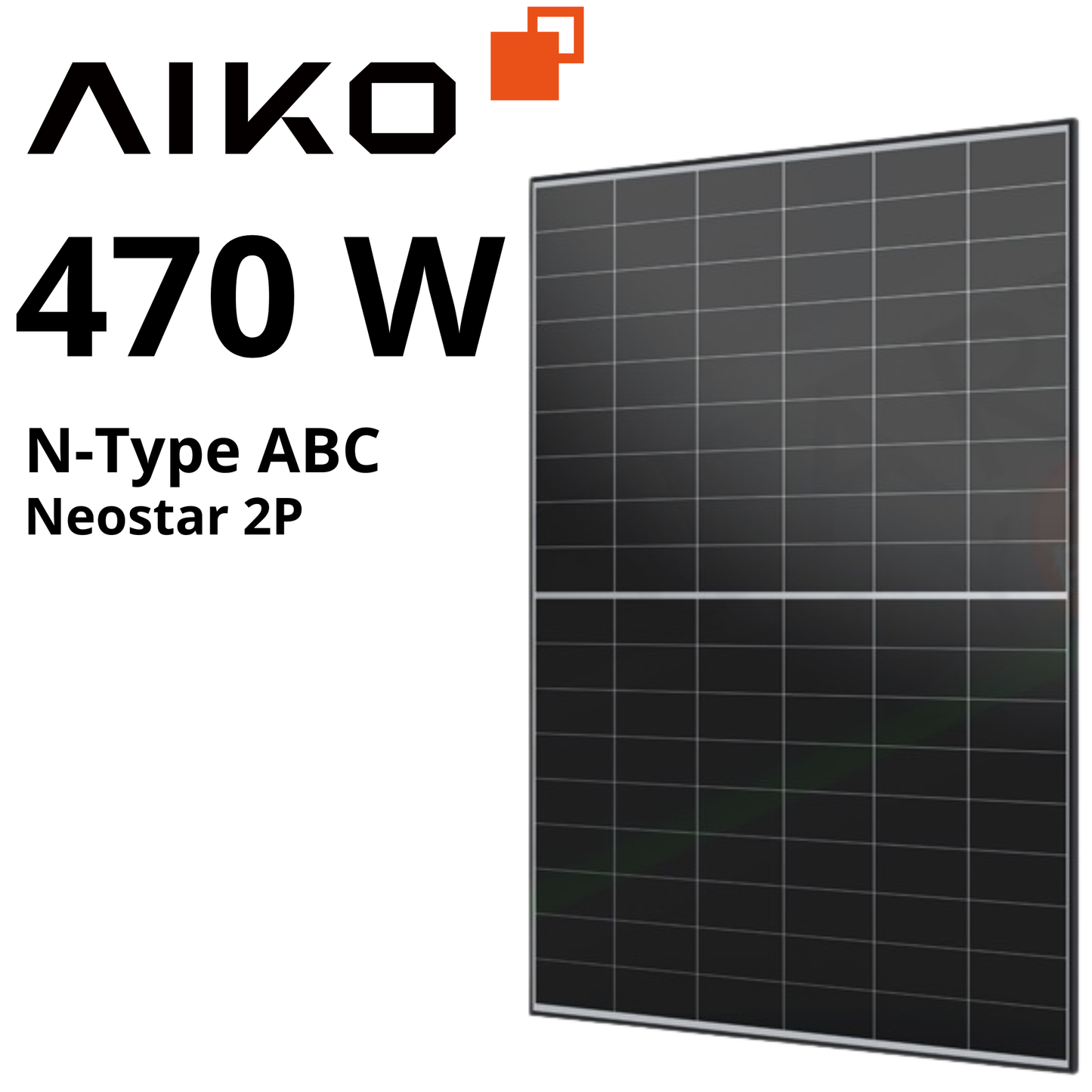 Pannello Solare Fotovoltaico 470W AIKO Neostar 2P N-Type ABC Mono-Vetro